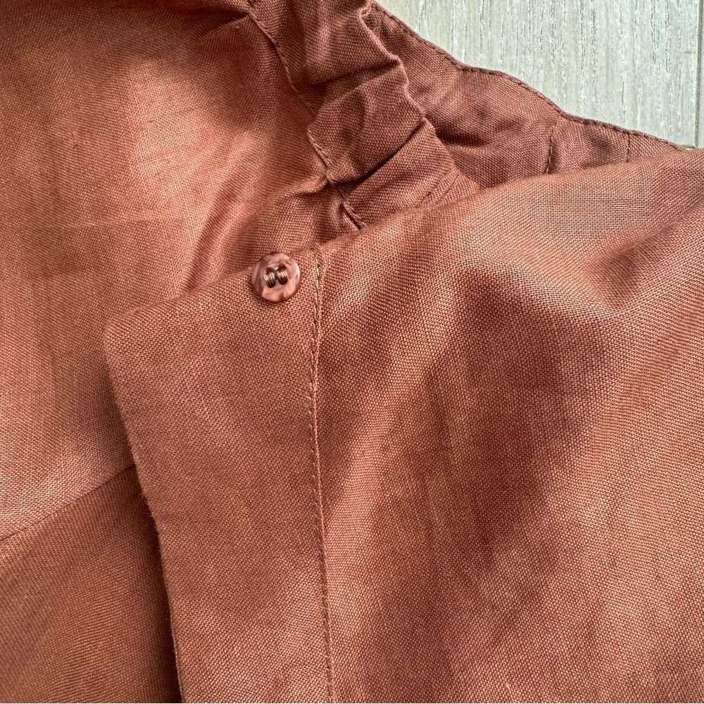 Rust Off-Shoulder Blouse - Picture 8 of 8
